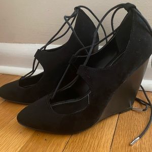 #5. Lace up wedges